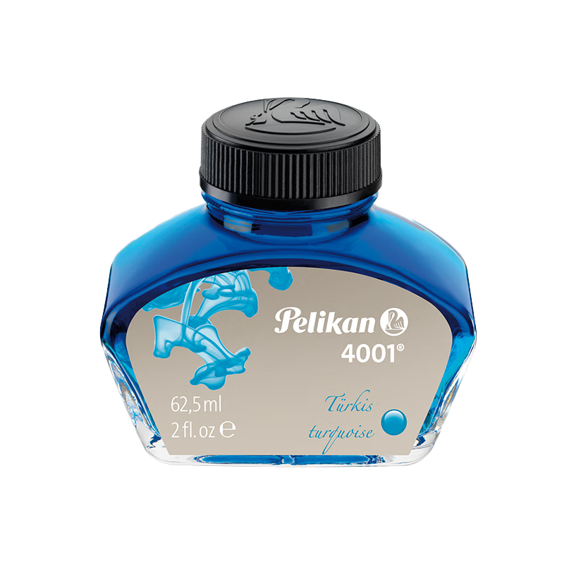 Pelikan Non-Carbon Ink Fountain Pen Ink 62.5ml Turkey Blue 4001
