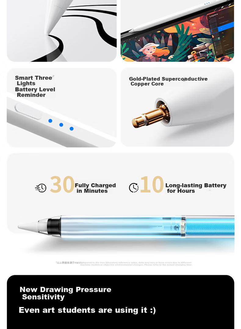 MUSTTRUE Compatible with Huawei M-Pencil 3rd Gen Stylus Capacitive Pen for MatePad 11.5s/Pro 12.2/Air 12/Mini Xiaomi Android Universal Touchscreen Tablet Pen 5