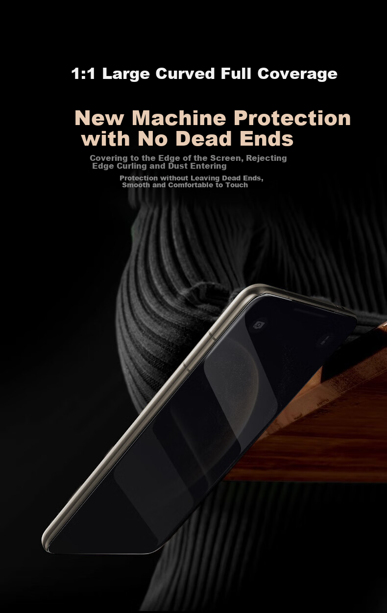 DIVI [Instant Application] Privacy Screen Protector for Huawei Mate 70 Pro, Full Adhesive, Suitable for 70 Pro+/RS, Microcrystalline Non-Tempered Glass, Anti-Fingerprint, Dust-Free Installation, Shockproof Soft Film 12