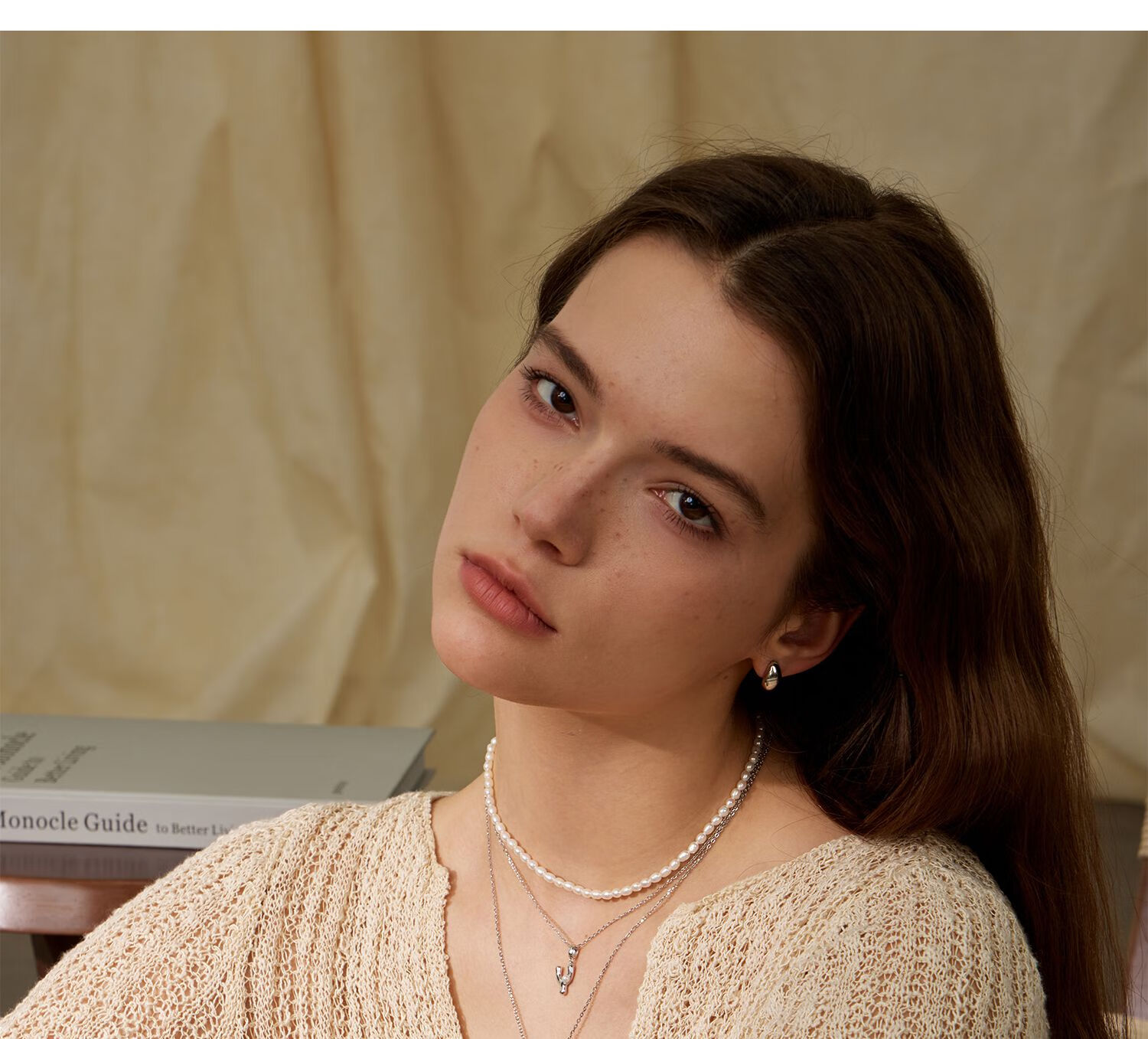 Arsis Simple Letter Pendant Necklace for Women, S925 Silver Collarbone Chain, Birthday Gift for Girlfriend, Letter M 18