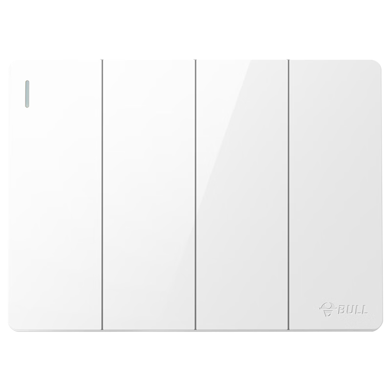 BULL Surface-Mounted Large Panel Switch Socket, G59 Series, Four-Gang Single-Control Switch, G59K411