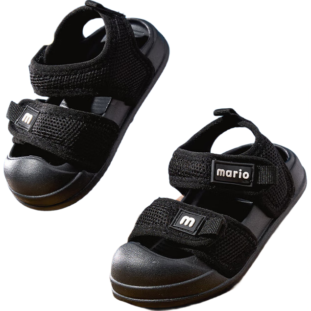 Cheerful Mario Children's Sandals, Boys' 2025 New Summer Sports Sandals, Infant And Toddler Non-Slip Beach Shoes for Boys And Girls