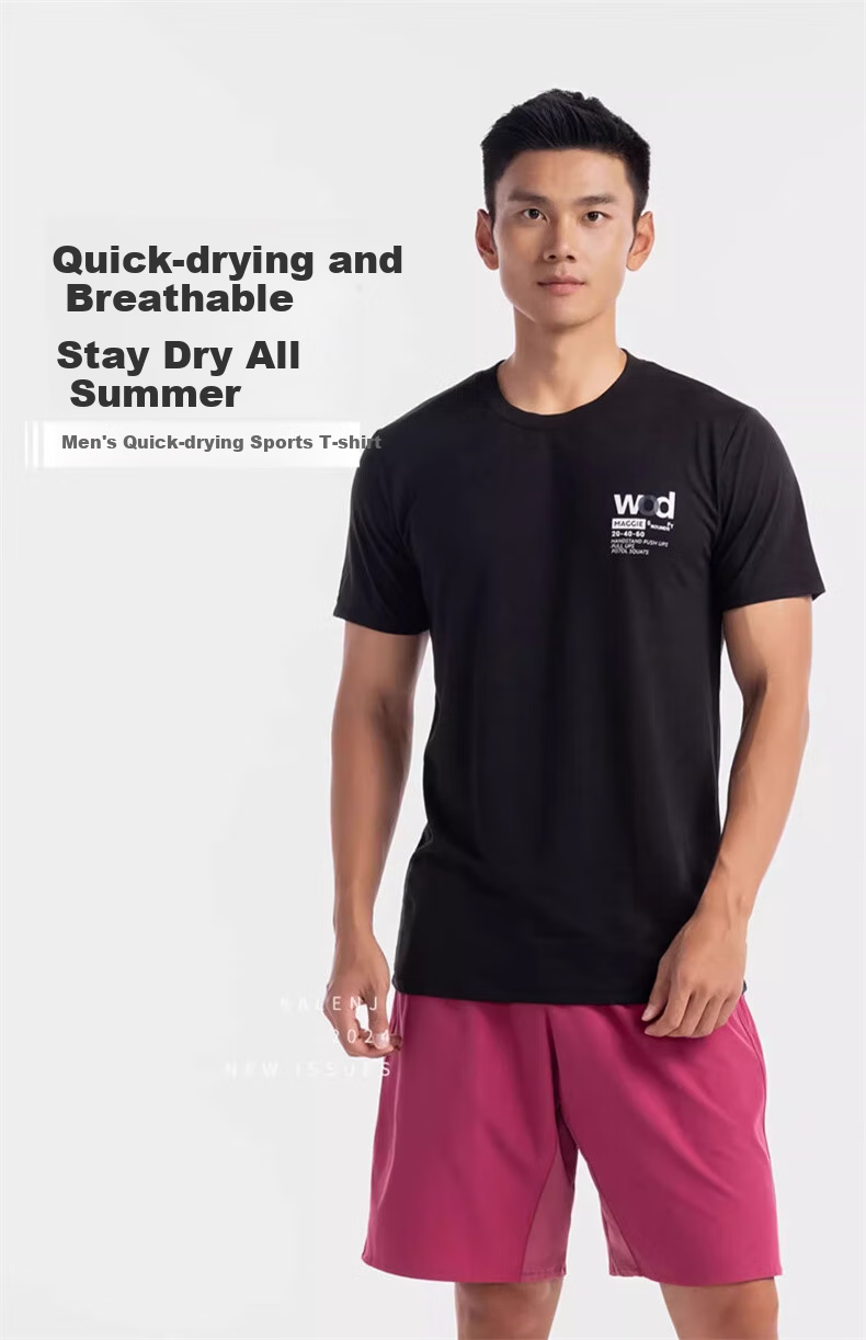 DECATHLON Quick-Dry T-Shirt, Loose-Fitting Sports Short-Sleeve Top, Fitness Running Half-Sleeve Tee, 4998928 1