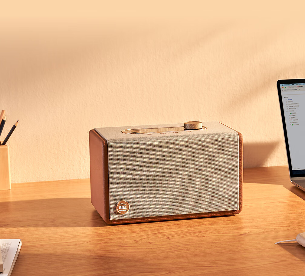 GIEC Q25 Speaker, WiFi Wireless Bluetooth, HiFi Audio System, Living Room Home Desktop Speaker, Combinable Home Theater, Multi-Room Connectivity, Lossless Sound Quality Premium Speaker 8