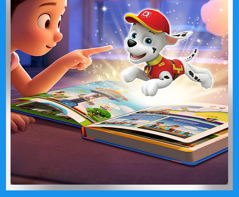 KidsSparkle Paw Patrol Children's Toy Storybook Audio Book, Baby Early Education, Educational Birthday Gift Box Set 2