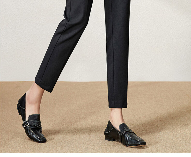 Langsha Women's Spring Summer Thin Suit Pants Pencil Pants Cigarette Pants Professional Workwear Commuter Casual Trousers 25