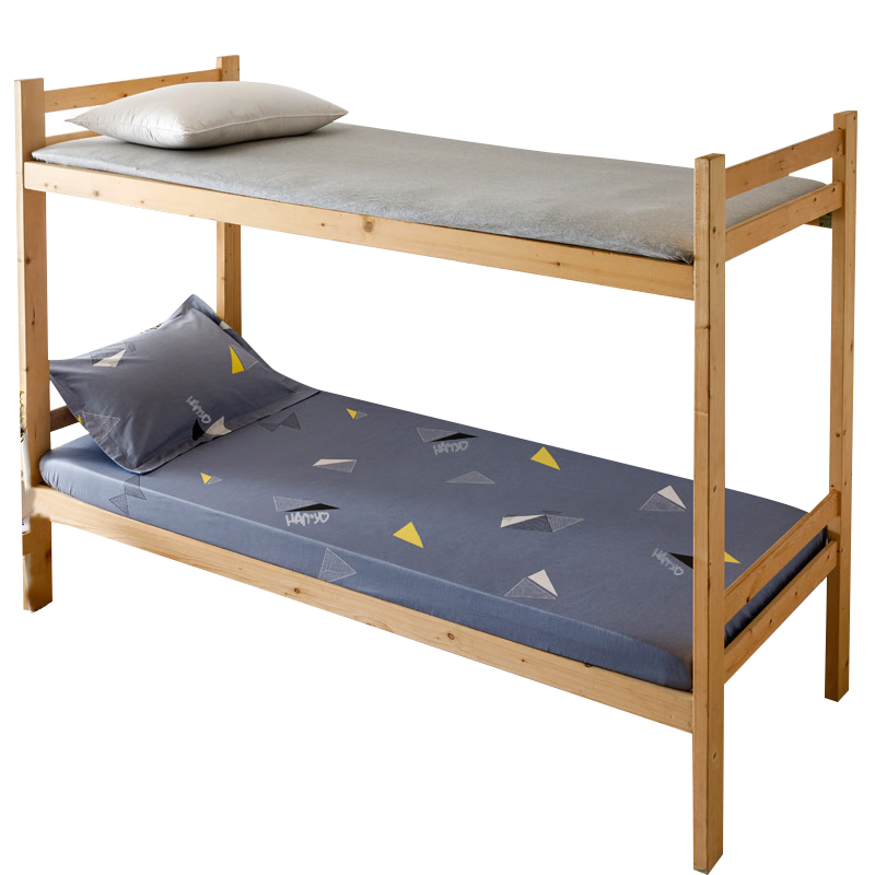 Hengyuanxiang Pure Cotton Fitted Sheet, Mattress Protector Cover for Single Bed in Student Dormitory, Single Piece, 120*190cm