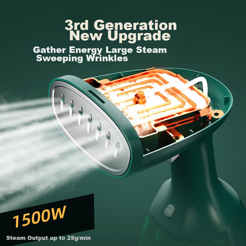 AUX Handheld Garment Steamer, 42g/min High Steam Output, 280ml Water Tank, Home Use Ironing Machine, Compact Portable Electric Iron for Business Trips, Gift And Group Purchase YS3015