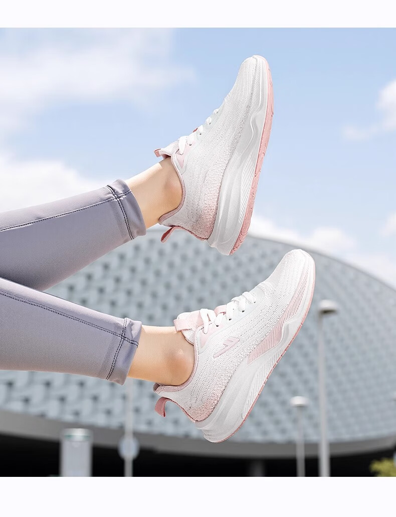 Warrior Women's Summer Breathable Casual Sports Shoes Shock Absorption Running Shoes 458C White Purple Size 39 16