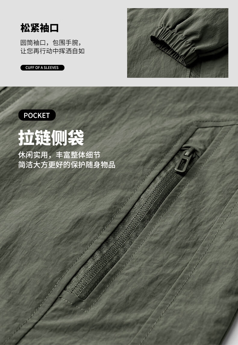JEEP SPIRIT Men's Jacket, Spring And Autumn Outerwear, Casual Top, Solid Color Lapel Casual Jacket, Dark Gray, XL 1