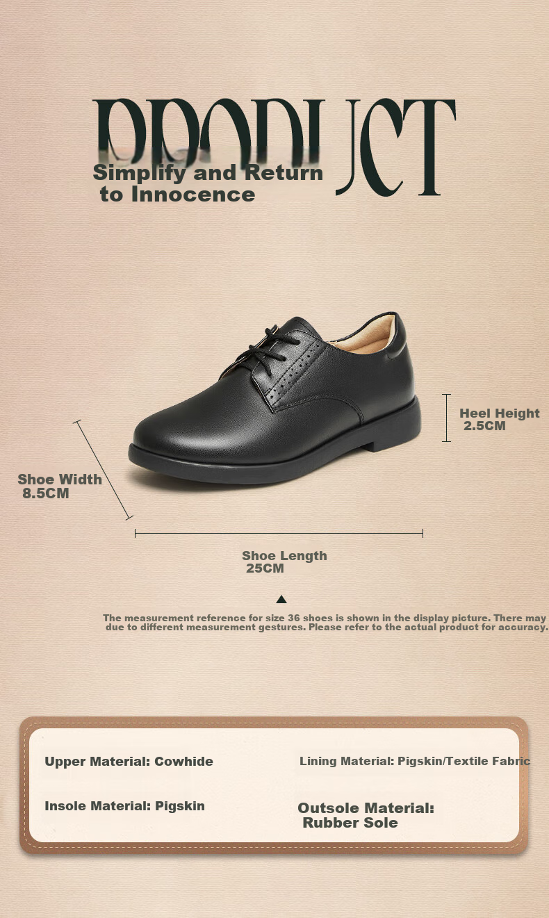 TEENMIX Soft-Soled British Loafers, Flat Shoes for Women, Retro Slip-Ons, Small Leather Shoes, New Style 4