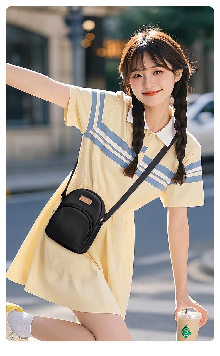 POLO Crossbody Bag, Women's Casual Handbag, Shoulder Bag, Fashionable Versatile Phone Pouch, Water-Resistant Oxford Fabric Gift for Girlfriend 12