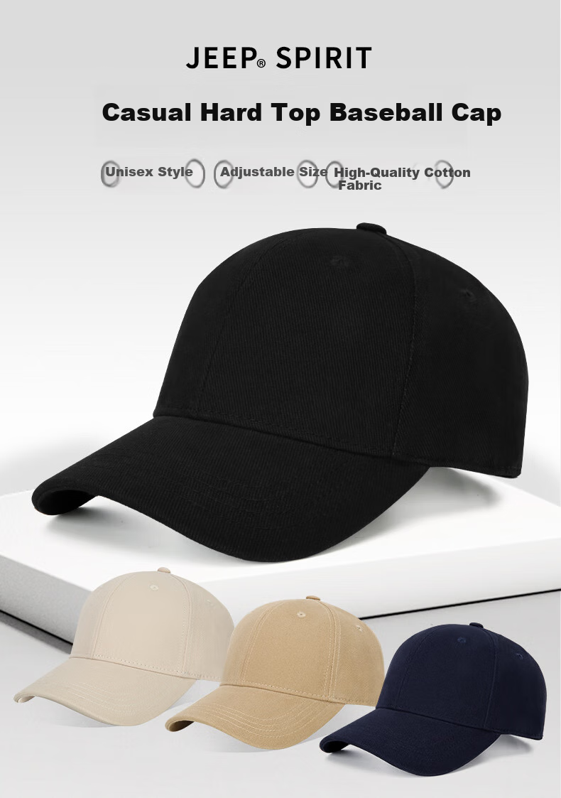 JEEP Baseball Cap for Men, All-Season Style, Fashionable Versatile Cap for Middle-Aged And Elderly Men And Women, Brand Hat A0600 2