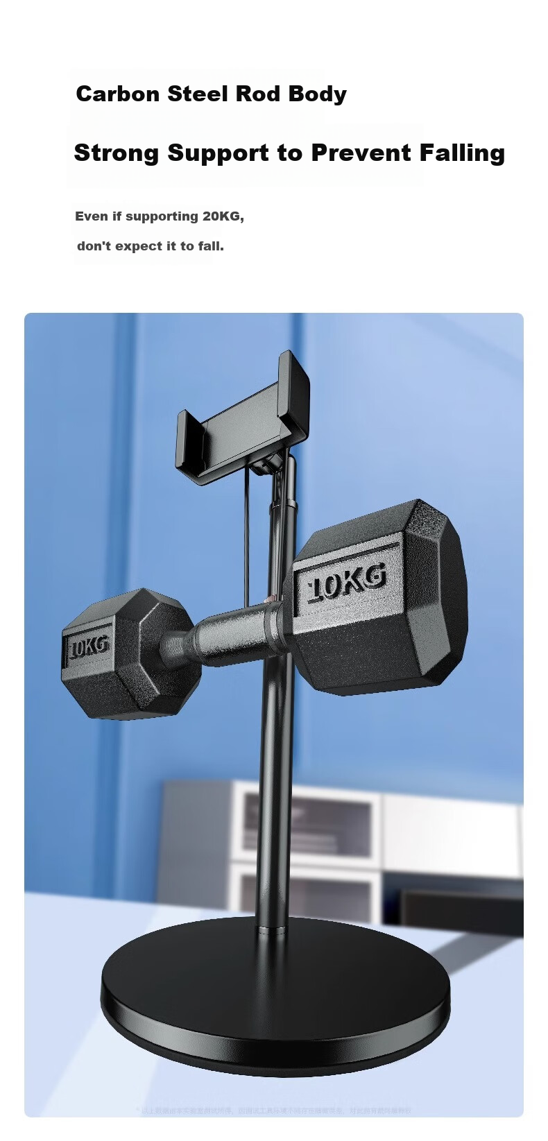 LINGCHEN Live Streaming Phone Stand, Desktop Adjustable Height, Overhead Shooting, Telescopic Selfie Device, Lazy Person's Binge-Watching Tool, Short Video Recording And Drawing Stand, 360° Rotatable Multifunctional Metal Phone Holder 10