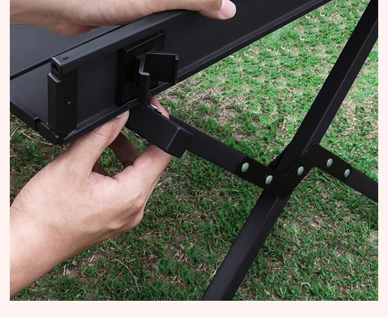 Xiaomo Outdoor Folding Table, Picnic Barbecue Egg Roll Table Camping Table And Chairs, Portable Stalls Camping Balcony Leisure Table, Black 14