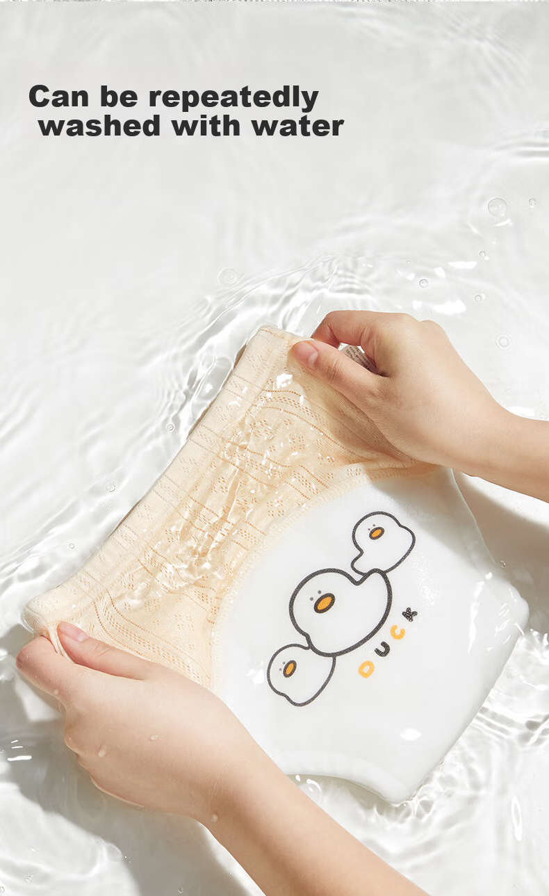 Beedoll Summer Baby Washable Potty Training Pants 3-Pack Duck Dog Rainbow Cloud M Size 16