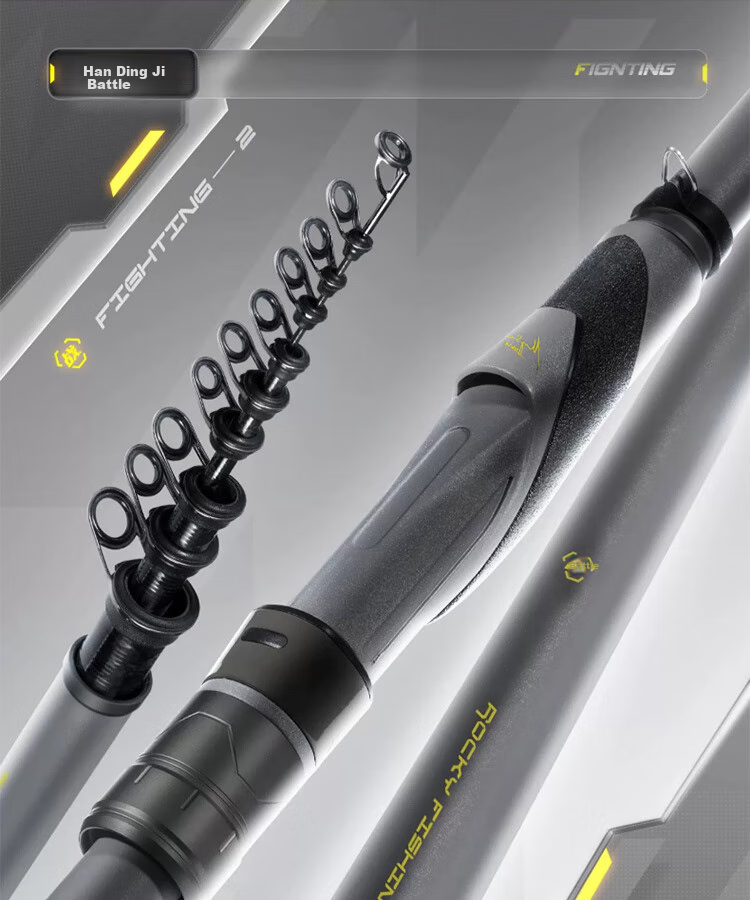 Handing Rock Fishing Rod, Sea Fishing Rod, Fishing Pole, Sea Rod, Casting Rod, Long-Distance Casting Rod, Dual-Use for Freshwater And Sea Fishing, 4.5m Single Rod 1