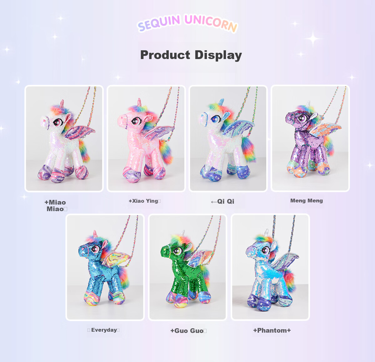 Liangpiandujiaoshou Crossbody Bag, Children's Horse Year Little Horse Doll, Cherry Blossom Pink, Cute Birthday Gift 18