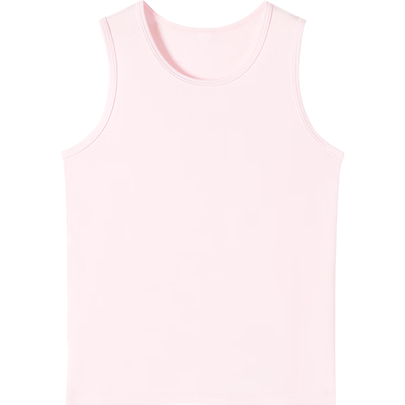 Jiusuiban Children's Vest Girls' Class A Antibacterial Wide Shoulder Base Shirt Top for Older Kids Student Wide Shoulder School Uniform Versatile Underwear