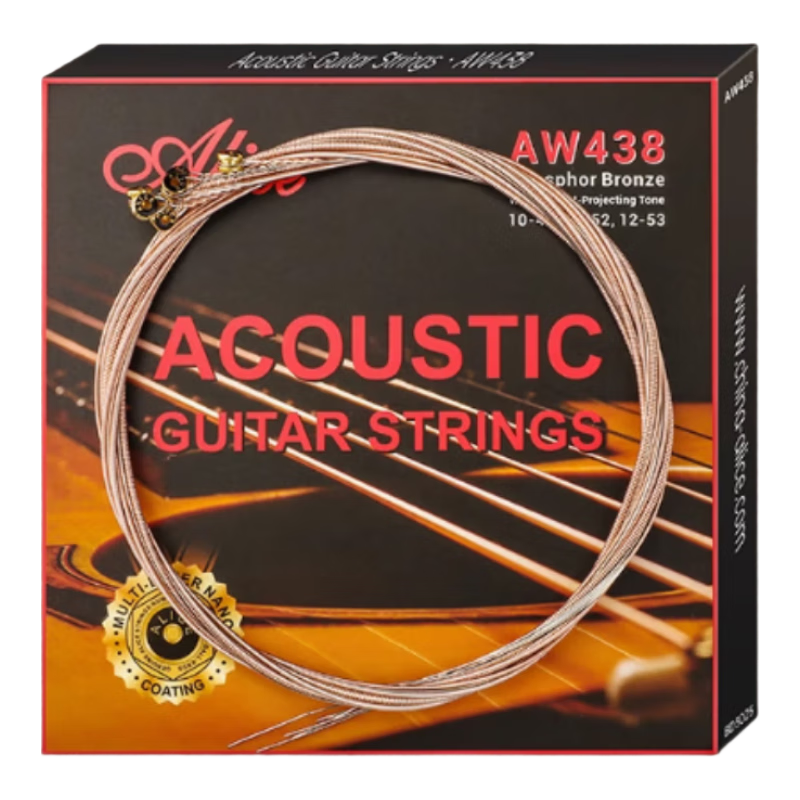 Alice AW438L Acoustic Guitar Strings 012-053 Coated Anti-Rust Set Guitar Accessories