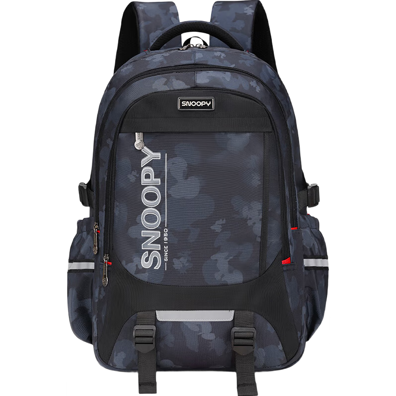 SNOOPY Backpack for High School Boys, Spine-Protecting And Load-Reducing Schoolbag for Middle And College Students, Large Capacity Multifunctional Travel Backpack