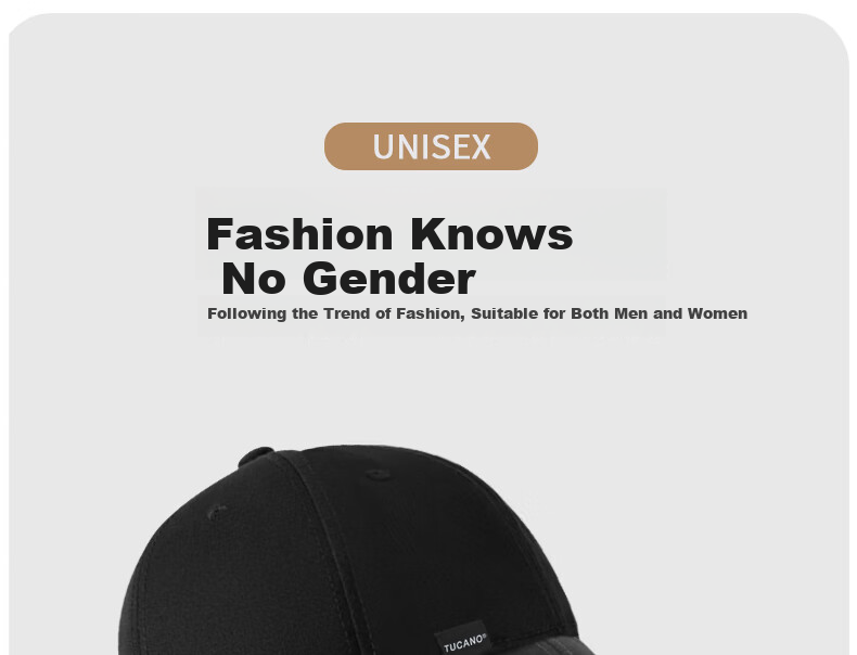 TUCANO Baseball Cap for Men And Women with Large Brim, Sun Protection Hat for Outdoor Sports And Fishing, Face-Slimming Sun Hat 16