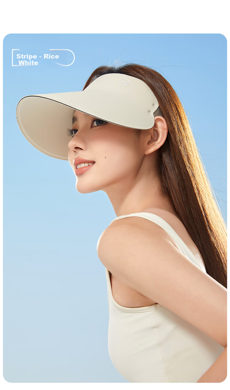 MiiOW Sun Protection Hat for Women, UV-Resistant Seamless Visor Hat, Foldable Wide Brim Sunhat for Summer 2026 28