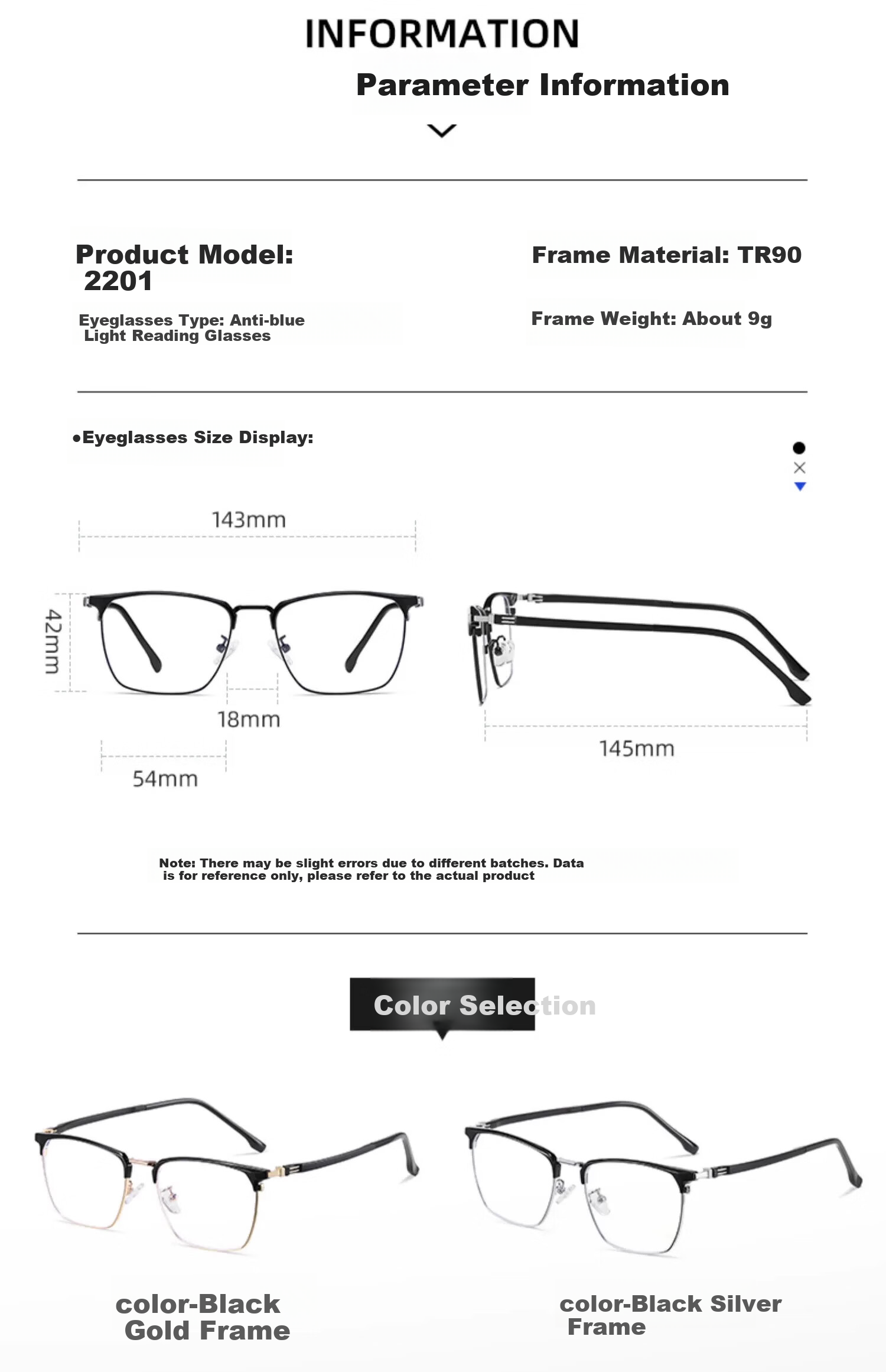 GOGOSOON Large Face Semi-Rimless Reading Glasses for Men, High Definition Ultra-Light Eye Protection Anti-Blue Light Fashionable Presbyopic Glasses for Middle-Aged And Elderly High-End Wome 14