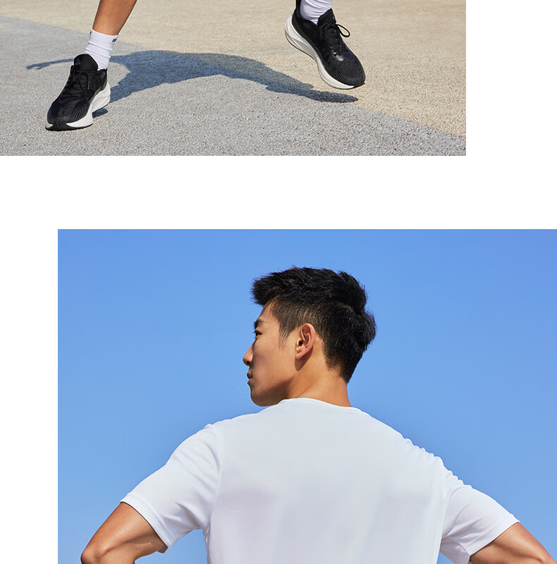 Peak Quick-Dry Men's Sports Set Summer Running Casual Breathable Badminton Two-Piece Short Sleeve and Shorts DF152007 104