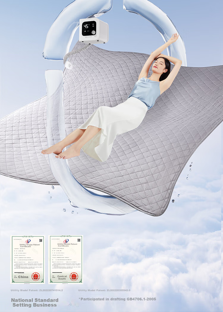 RAINBOW [High Temperature Protection] Double-Person Rapid Heating Water Circulation Mite Removal Fleece Water Heating Blanket Electric Heating Blanket 2*1.8 Meters 2