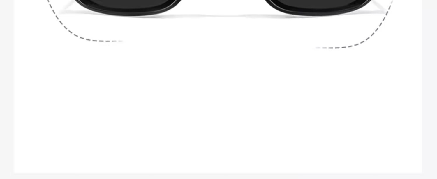 HORIEN Milk Tea Color Sunglasses Make Face Look Smaller, UV Protection, Summer Folding Sunglasses for Men And Women, Driving Sun Protection, High-End Large Frame Glasses 30