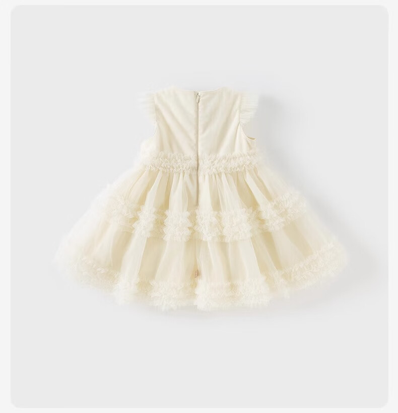 DAVE & BELLA Girls' Summer Dress, Children's Tulle Princess Dress, First Birthday Party Dress, Baby Girl's Birthday Outfit 8