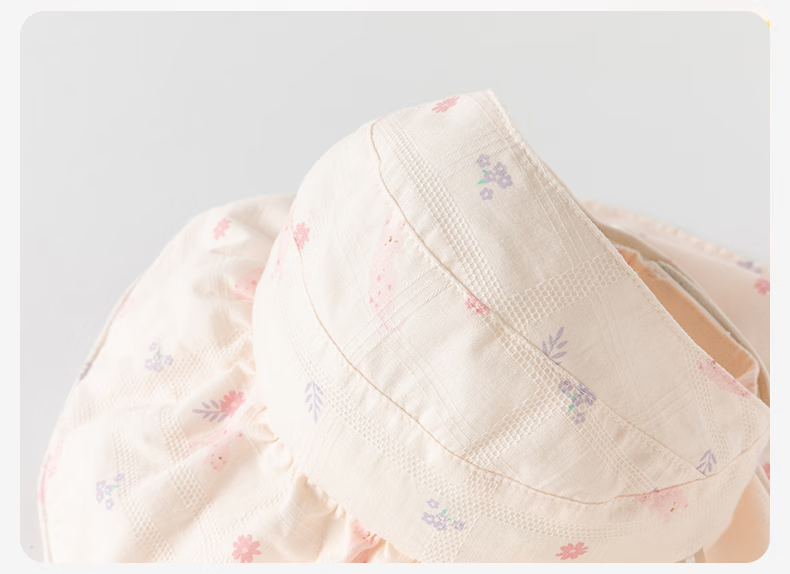 David Bella Kids Sun Hat Girls Outdoor Breathable Summer Baby Wide Brim Open Top Thin Hat 4