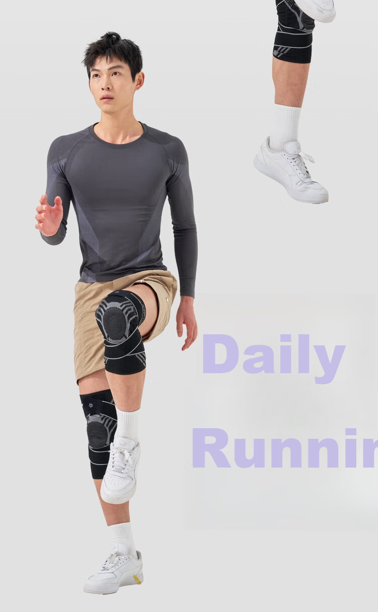 JD Original X380 Sports Knee Brace for Running And Basketball, Patella Fixation Meniscus Knee Protector, Single Piece L 16
