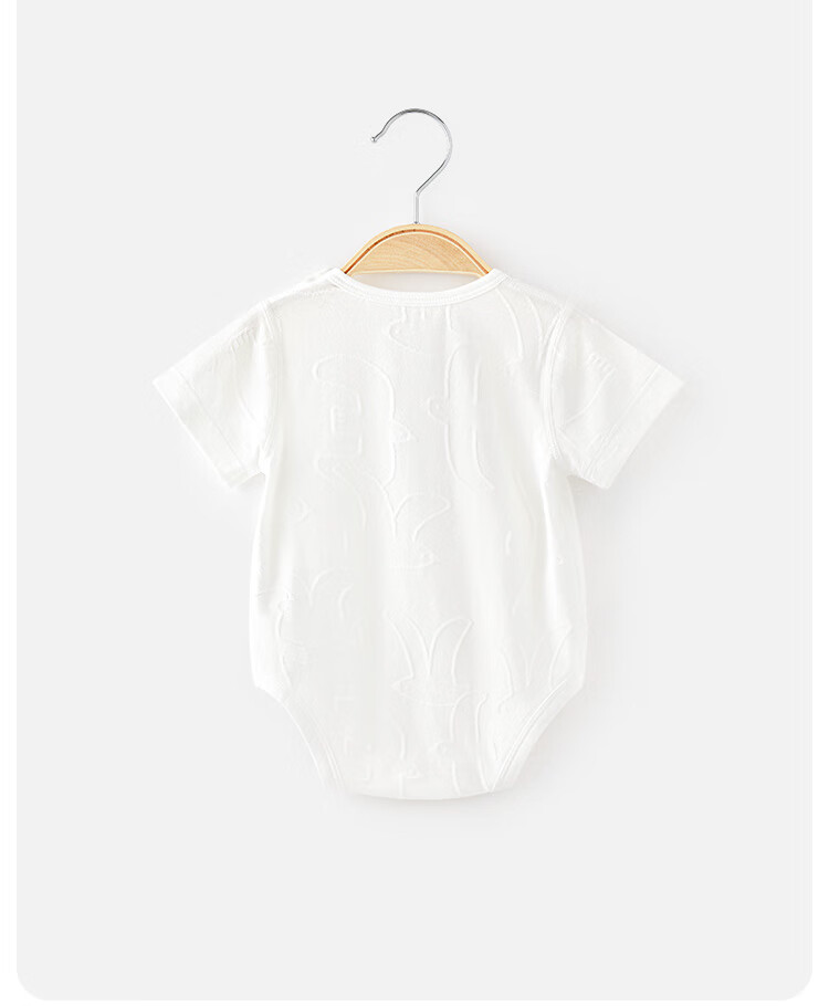Wismorni Baby Short Sleeve Bodysuit Summer Thin Baby Romper One-piece Triangle Jumpsuit Summer Wear 7