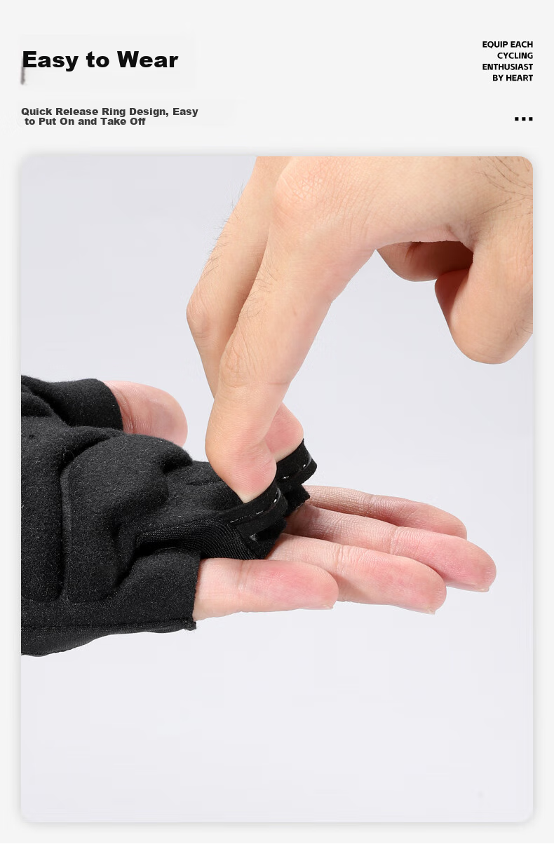 WestBiking Bicycle Riding Gloves, Thickened Shock-Absorbing Fingerless Gloves, Breathable Short Finger Gloves, Unisex Gloves for Men And Women, White, XL 7