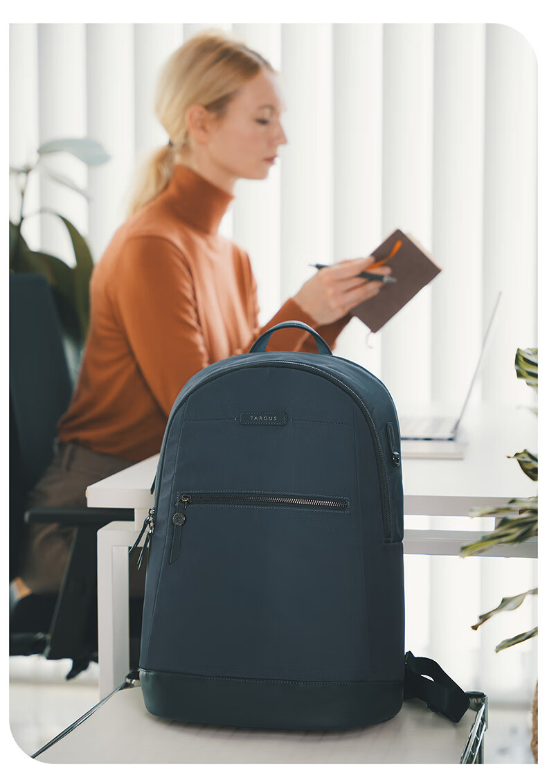 TARGUS 15.6-inch Laptop Backpack Commuter Bag Fashionable Women's Shoulder Bag 650 Blue 12