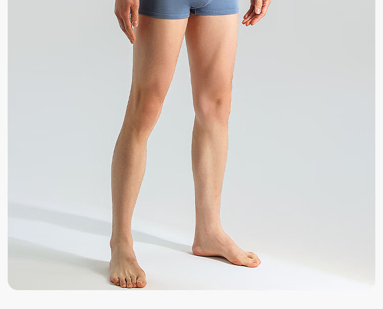 Beianshi Disposable Men's Boxer Briefs Modal Sterilized Wash-Free Travel Portable 6-Pack Smoke Gray + Gray Blue 3XL 39