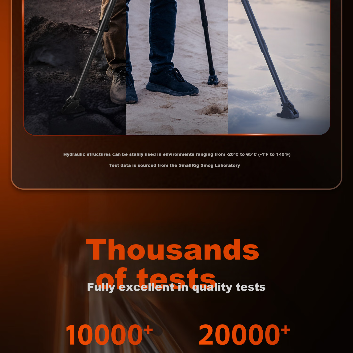 SmallRig X POTATO Jet Tribex Carbon Fiber Tripod, One-Touch Full-Open Professional Photography Tripod, Camera Shooting Hydraulic Arm Head, Camera Support Stand 6