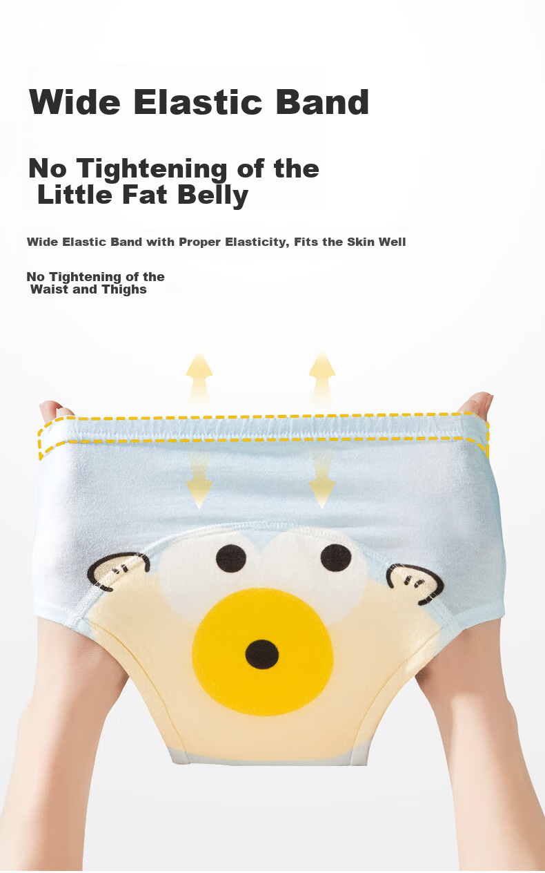 Beedoll Summer Baby Washable Potty Training Pants 3-Pack Duck Dog Rainbow Cloud M Size 14