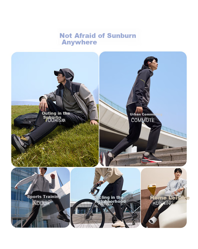 Anta Ice Silk Sun Protection Sports Pants | Juejue Purple 5th Generation Men's Summer Straight Quick-Dry Breathable Trousers 6