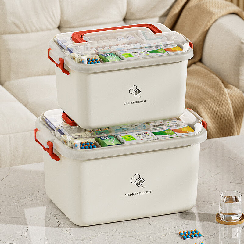 Baizi Multi-Layer Large Capacity Household Medical Box for Babies And Children, Emergency Medicine Storage Box for Dormitory