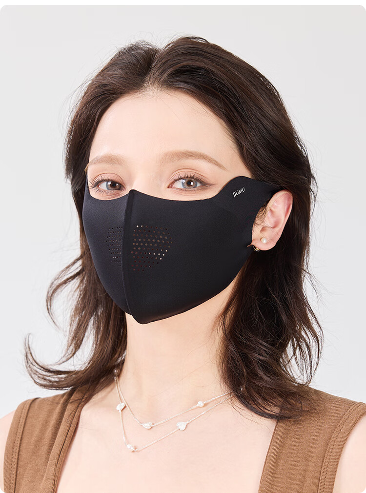 JIUMU Ice Silk Sun Protection Mask for Men and Women Summer UV Protection Cycling 3D Eye and Full Face Shield 14
