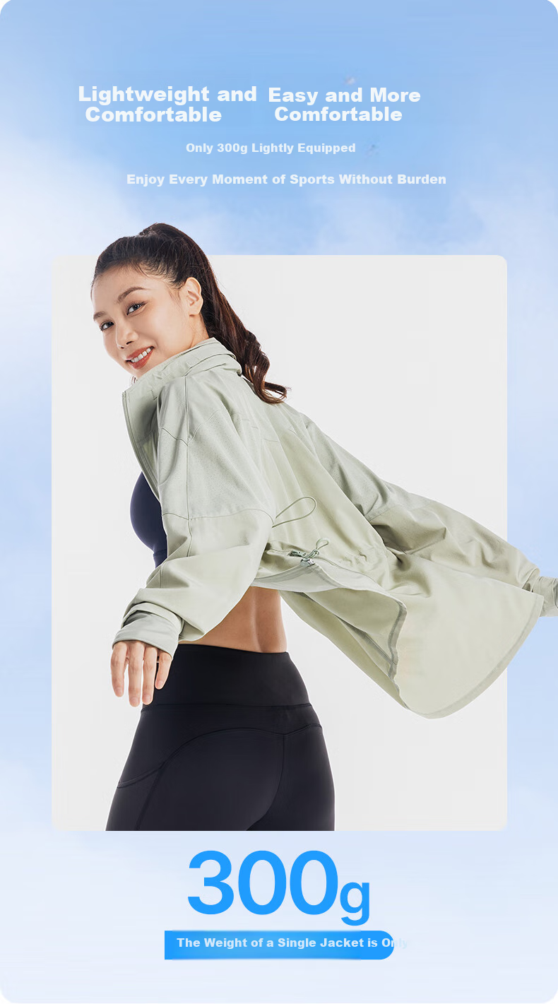 DECATHLON Quick-Dry Jacket, Windproof Running Top, Lightweight Fitness Wear, Outdoor Sports Cycling Jacket-5205101 2