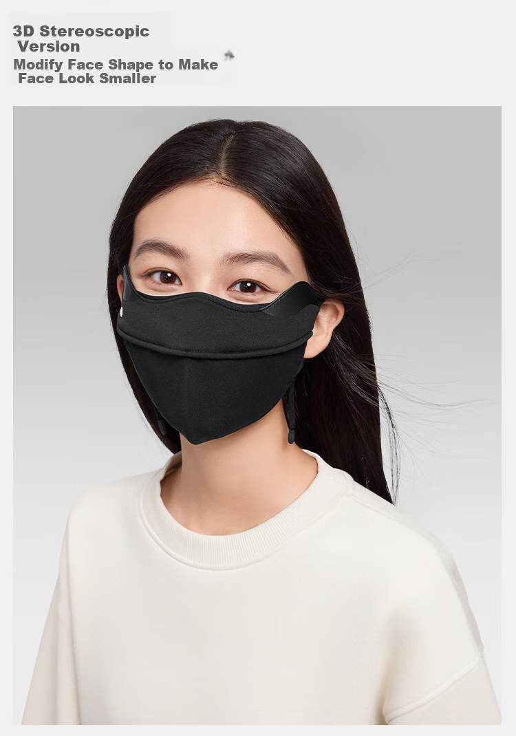 Beneunder 3D Warm Face Mask, Autumn And Winter Windproof And Sun-Protective Mask for Women, UV Protection Face Shield, Cold-Resistant, Moisturizing, Stylish Cycling Face Mask 21