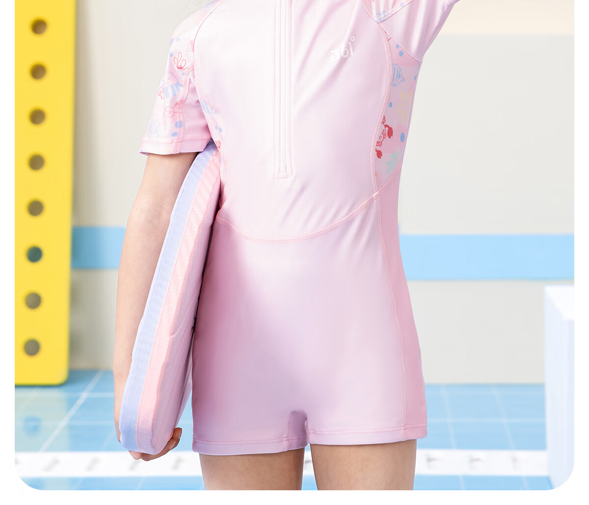 361° Children's Swimsuit One-Piece Square Leg for Girls, Professional Training Swimwear for Toddlers And Older Kids 3