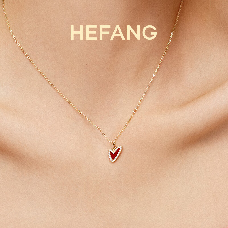 Колье HEFANG Jewelry, Кулон в форме сердца, Женское, Подарок на День Рождения и День Святого Валентина для девушки
