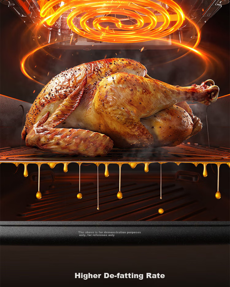 Joyoung Home 8L Air Fryer with No-Flip Design, Air Roasting Machine, All-Metal 3D Interior, Water-Filling Compartment, Oil-Free Low-Fat Electric Fryer KL80-V589 30