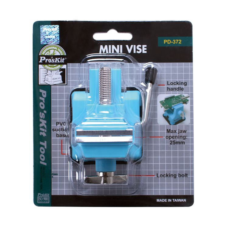 Pro'sKit Bench Vise, Industrial Grade, Small Household Multi-Functional Workbench, Mini Bench Vise, Table Vise, Flat Jaw Vise, PD-376 6