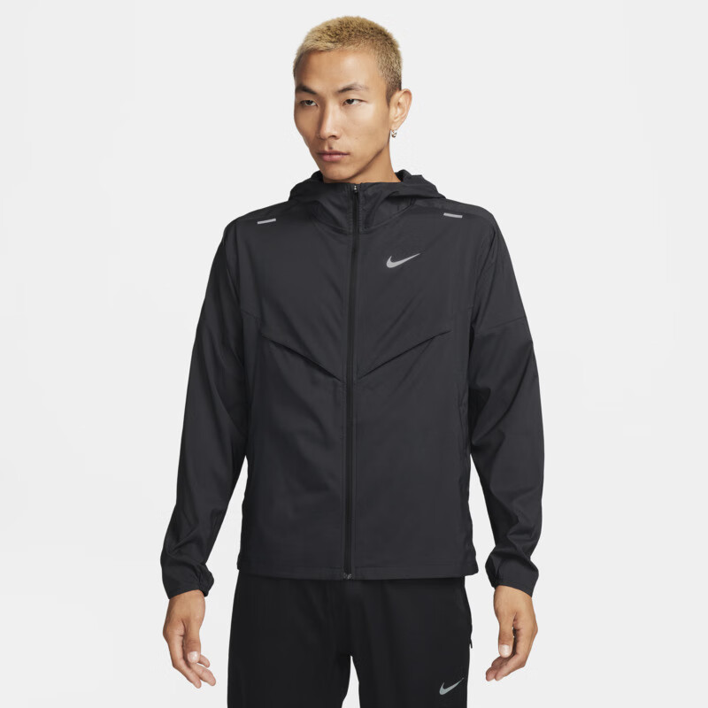 NIKE Slim-Fit Stand Collar Women's Long-Sleeve Jacket, Sporty Casual IB1999-010 Black L 1
